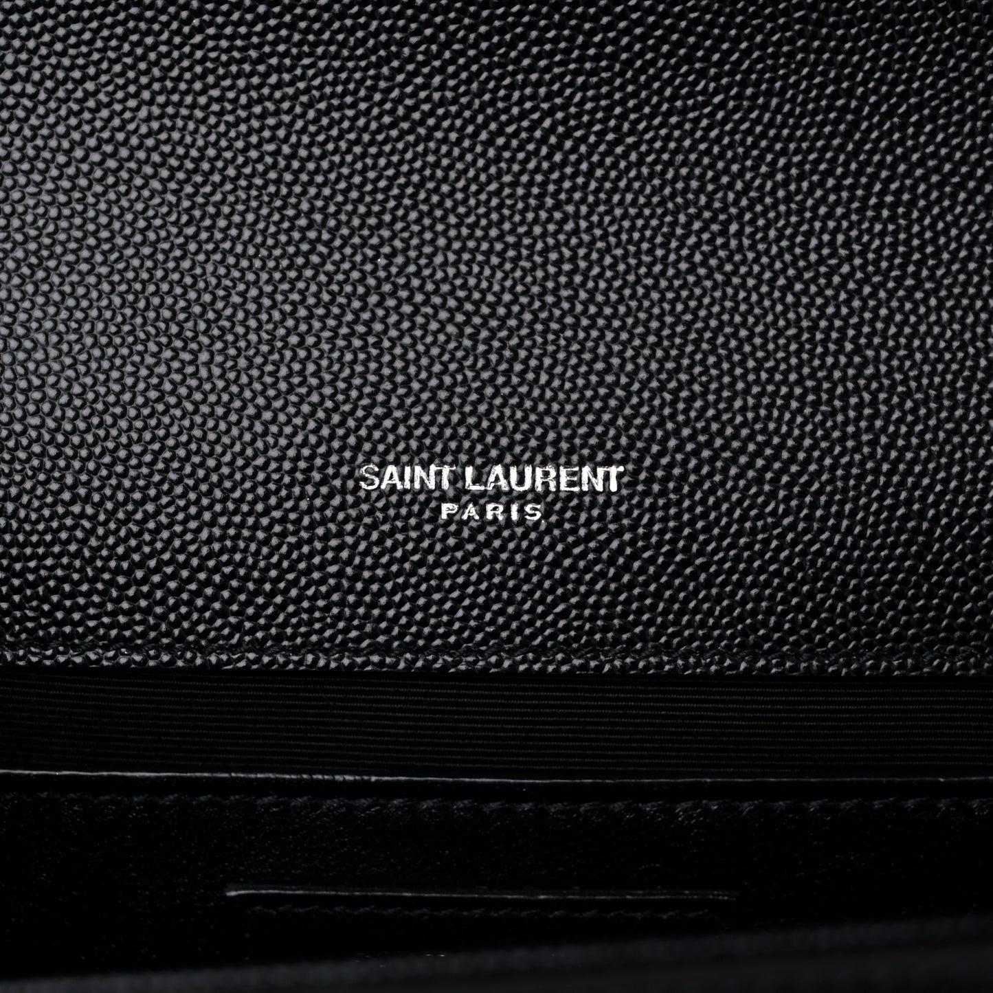 Grain De Poudre Medium Classic Monogram Kate Satchel Black