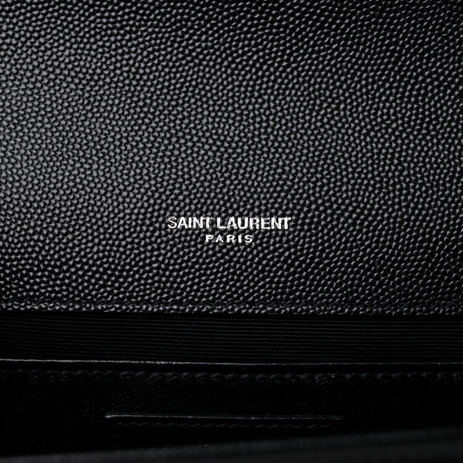 Saint Laurent Grain De Poudre Medium Classic Monogram Kate Satchel Black 6 of 11