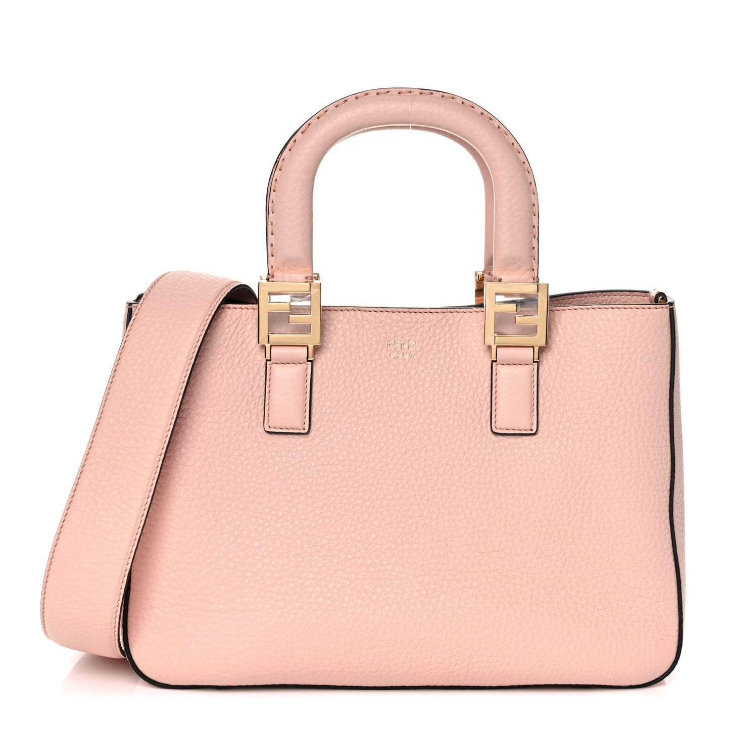 Cuoio Romano Selleria Small FF Tote Cipria