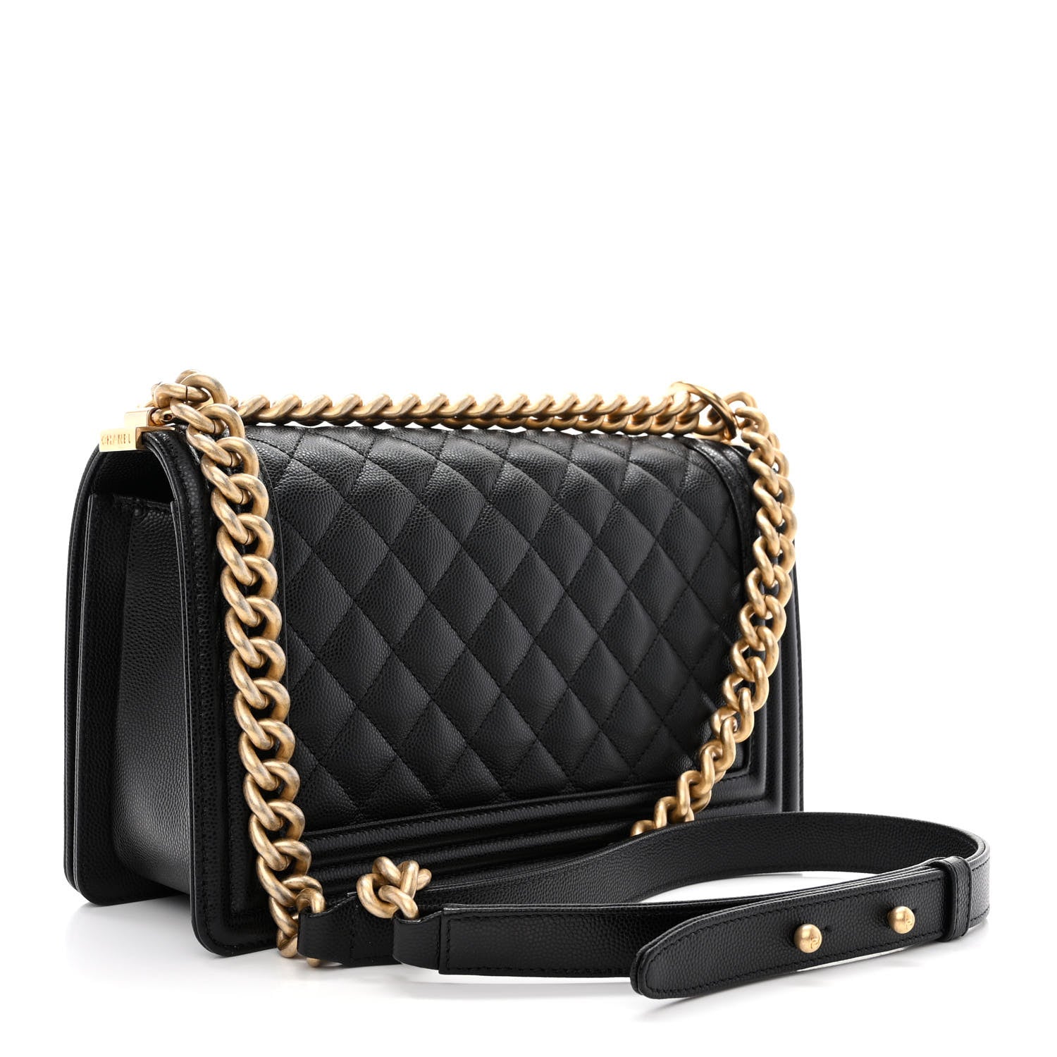Chanel Caviar Quilted Medium Boy Flap Black 3 of 11