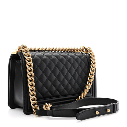 Chanel Caviar Quilted Medium Boy Flap Black 3 of 11
