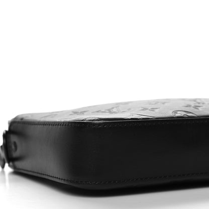 Louis Vuitton Calfskin Monogram Shadow Duo Messenger Black 8 of 9
