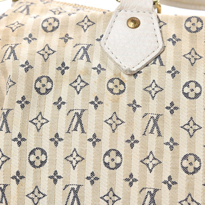 Louis Vuitton Mini Lin Croisette Speedy 30 Blue 12 of 19