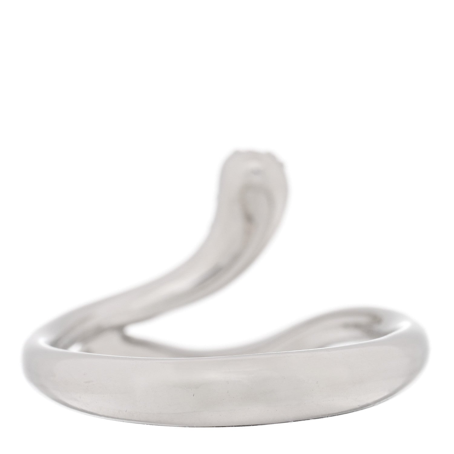 Tiffany Platinum Diamond Elsa Peretti Open Form Teardrop Ring 51 5.75 3 of 4