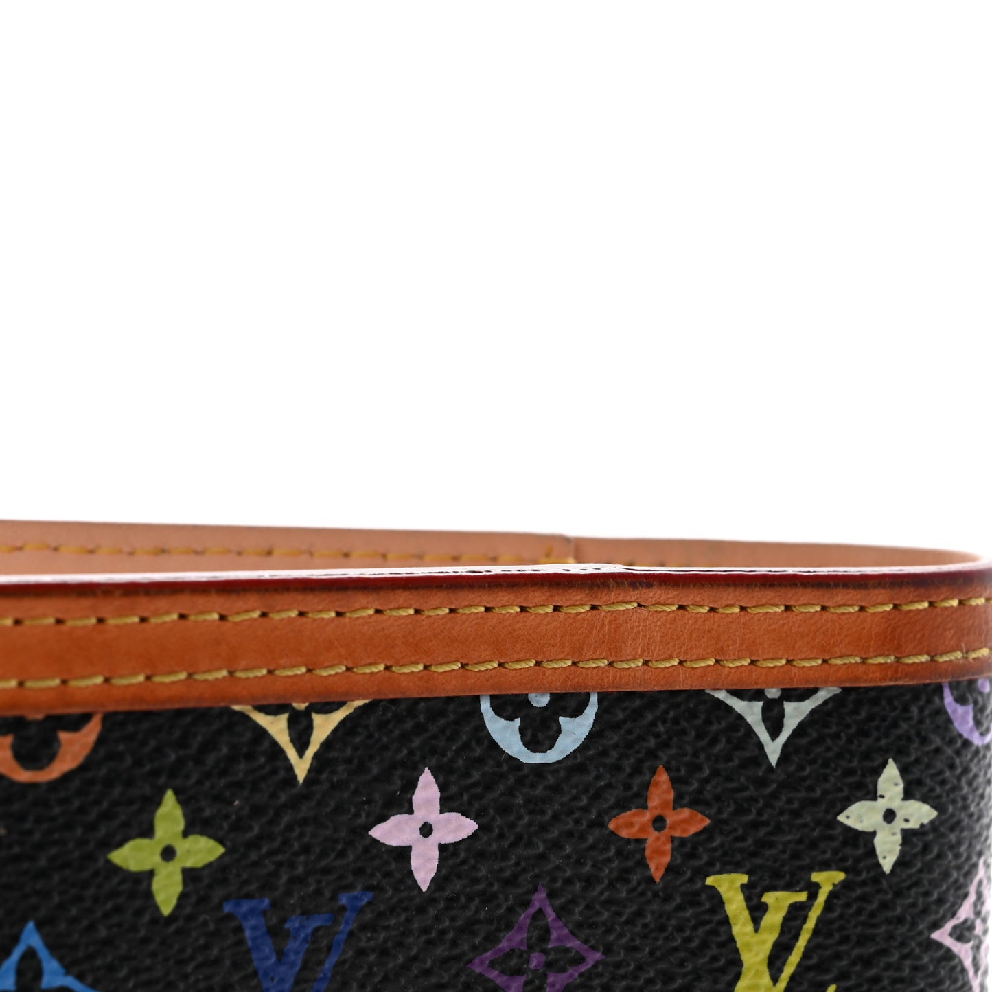 Monogram Multicolor Small Ring Agenda Cover Black