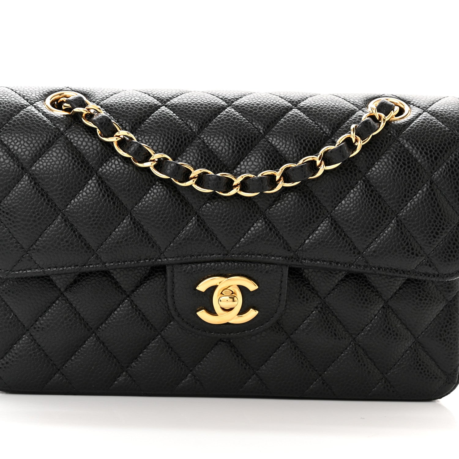 Chanel Caviar Quilted Small Double Flap Black 8 of 11