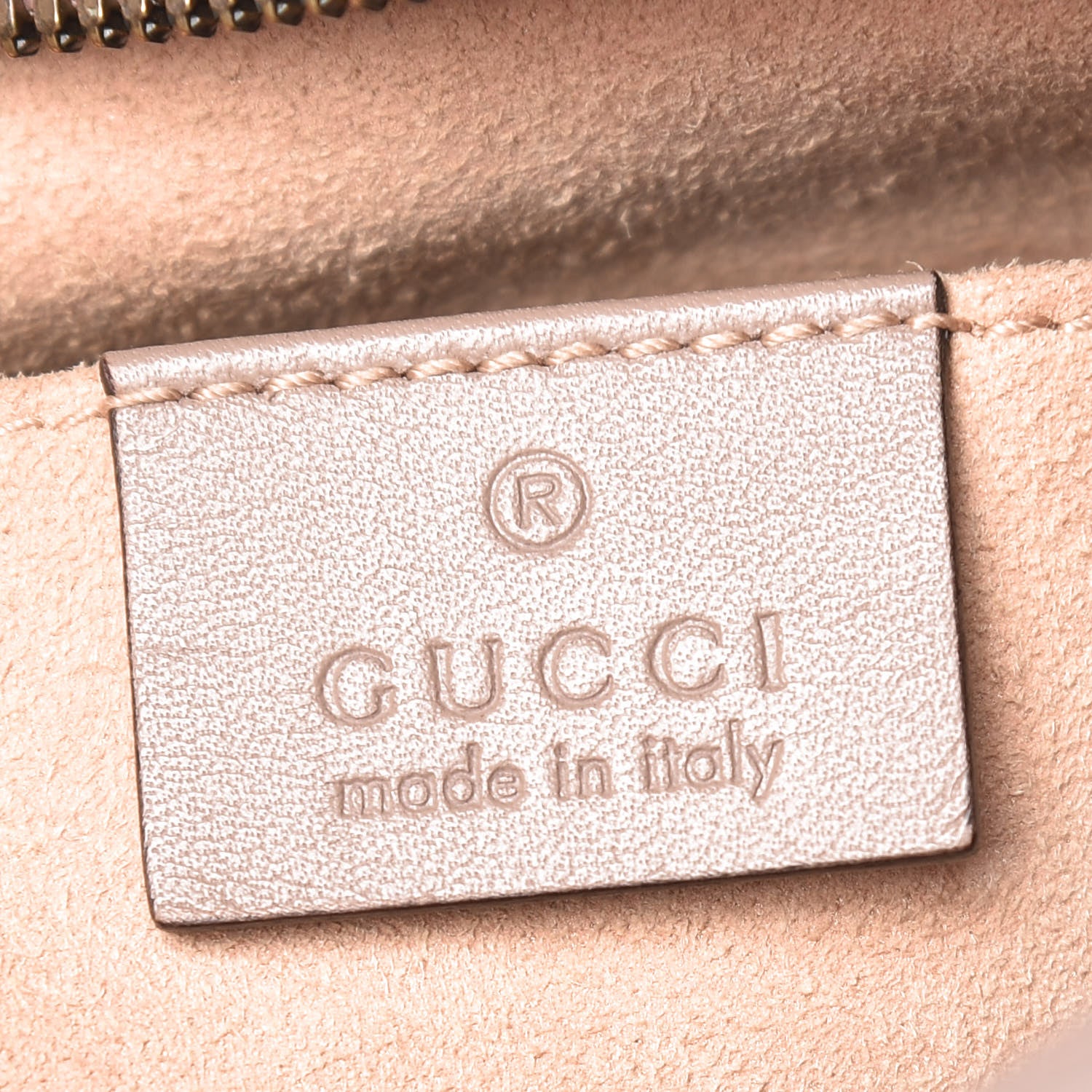 Gucci Calfskin Matelasse Small GG Marmont Chain Shoulder Bag Taupe 8 of 11