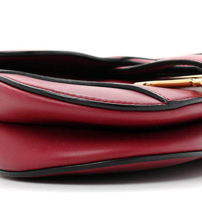 Christian Dior Calfskin Mini Saddle Bag Red 9 of 12