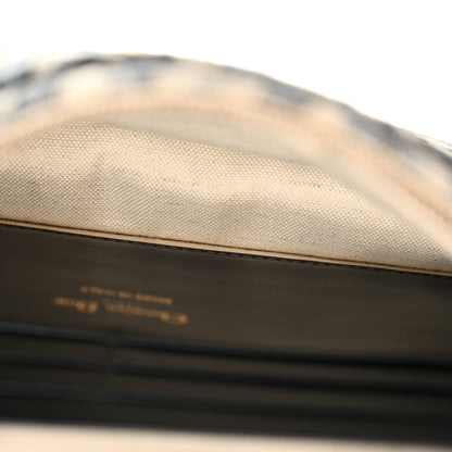 Christian Dior Oblique Saddle Chain Pouch Blue 6 of 12