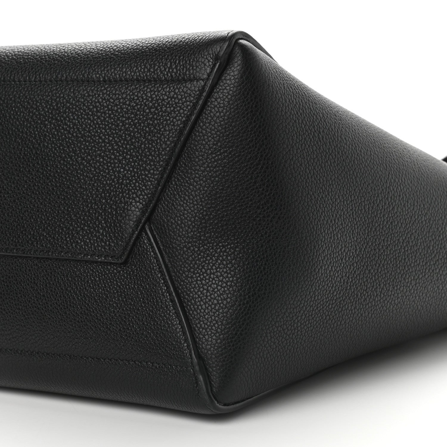 Celine Soft Grained Calfskin Sangle Bucket Bag Black 8 of 9