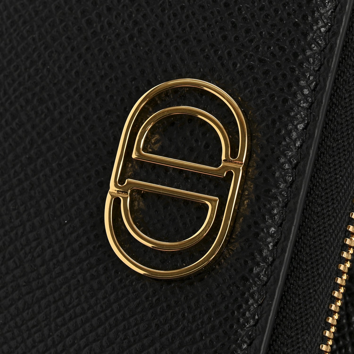 Christian Dior Grained Calfskin Caro Double Pouch Black 11 of 11