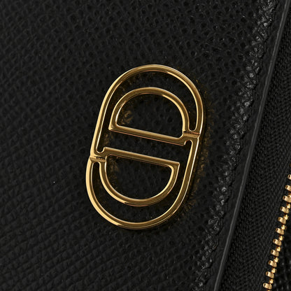 Christian Dior Grained Calfskin Caro Double Pouch Black 11 of 11