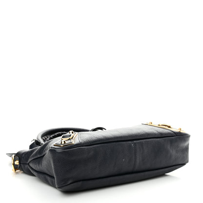 Balenciaga Chevre Gold Metallic Edge Hardware Town Bleu Nuit Dark Sea 5 of 14