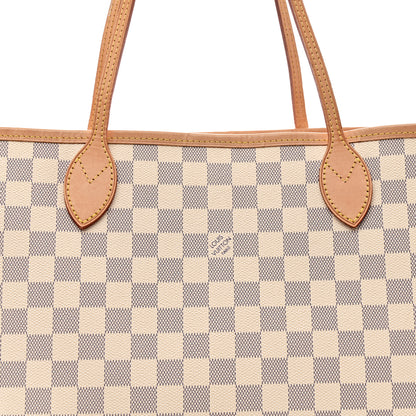 Louis Vuitton Damier Azur Neo Neverfull MM Rose Ballerine 7 of 11