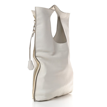 Tom Ford Ramskin Small Alix Padlock Zip Shoulder Bag White 4 of 9