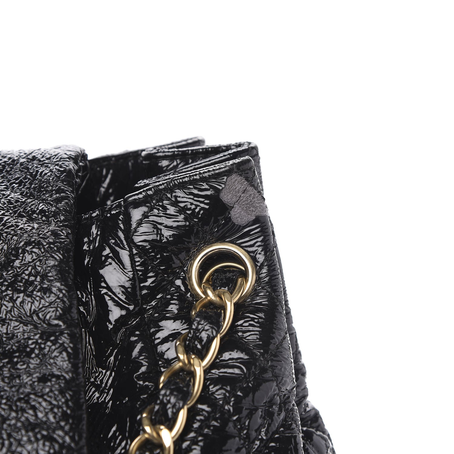 Chanel Vinyl XXL Rock and Chain Flap Black 10 of 12