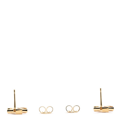 Louis Vuitton Metal Enamel LV Iconic Earrings Gold Pink 3 of 6