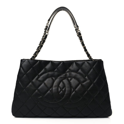 Chanel Caviar Quilted Expandable Zip Shoulder Bag Black 1 of 9