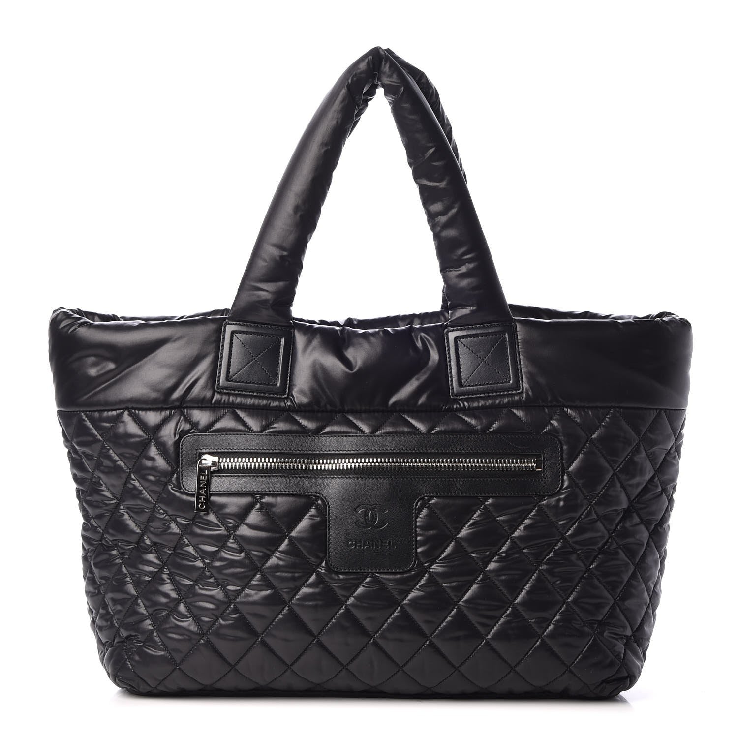 Chanel Nylon Quilted Large Coco Cocoon Tote Black 1 of 7