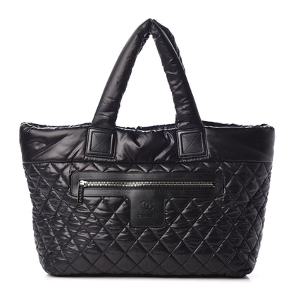 Chanel Nylon Quilted Large Coco Cocoon Tote Black 1 of 7