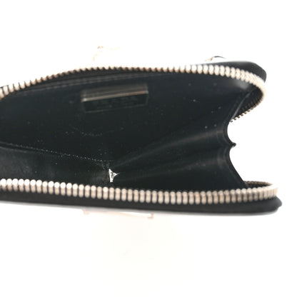 Prada Spazzolato Mini Triangle Chain Crossbody Pouch Argento 5 of 8