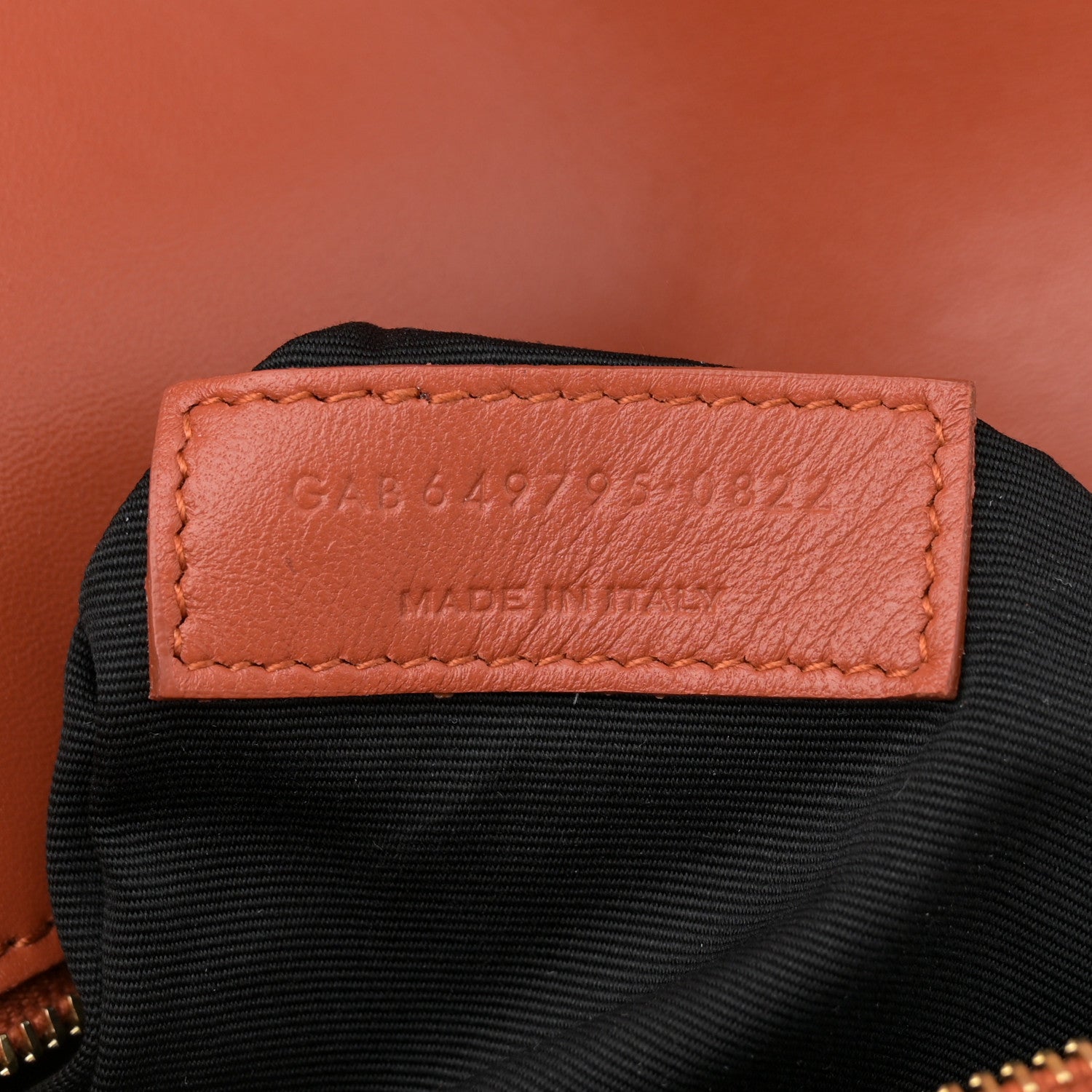 Saint Laurent Smooth Calfskin Le Maillon Satchel Orange 7 of 12