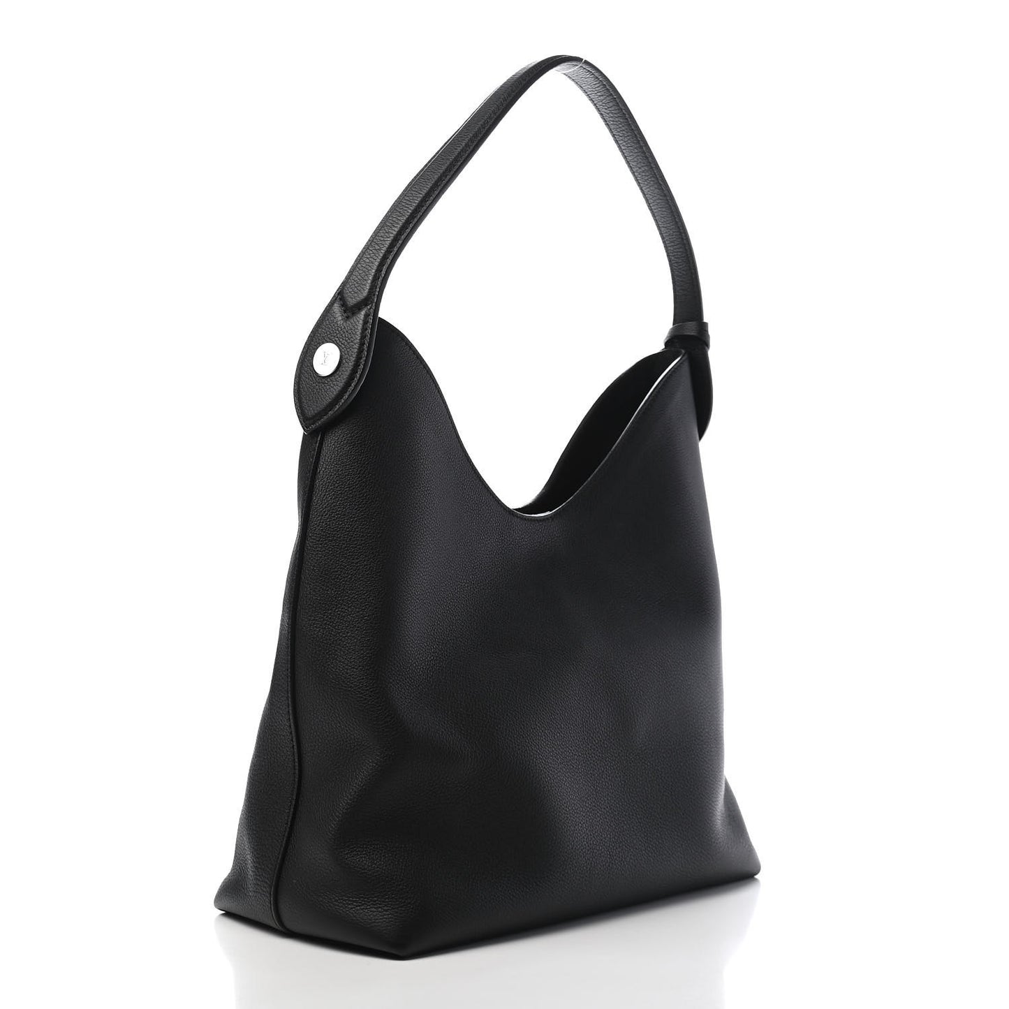 Calfskin Lockme Hobo Black