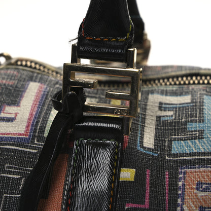Fendi Zucca Spalmati Vitello FF Multicolor Forever Boston Multicolor Black 23 of 31