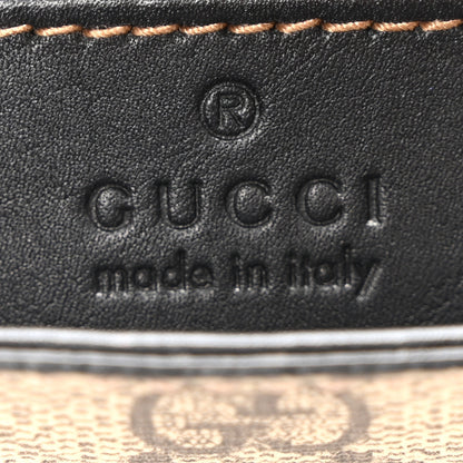 Gucci GG Supreme Monogram Web Medium Padlock Messenger Shoulder Bag Black 6 of 10