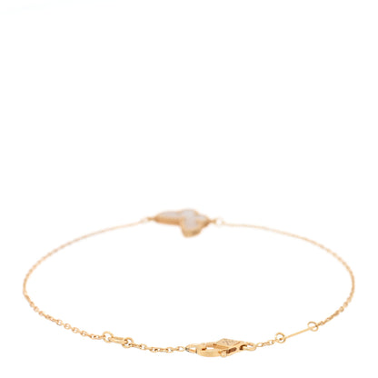 Van Cleef & Arpels 18K Yellow Gold Mother of Pearl Sweet Alhambra Butterfly Bracelet 2 of 3