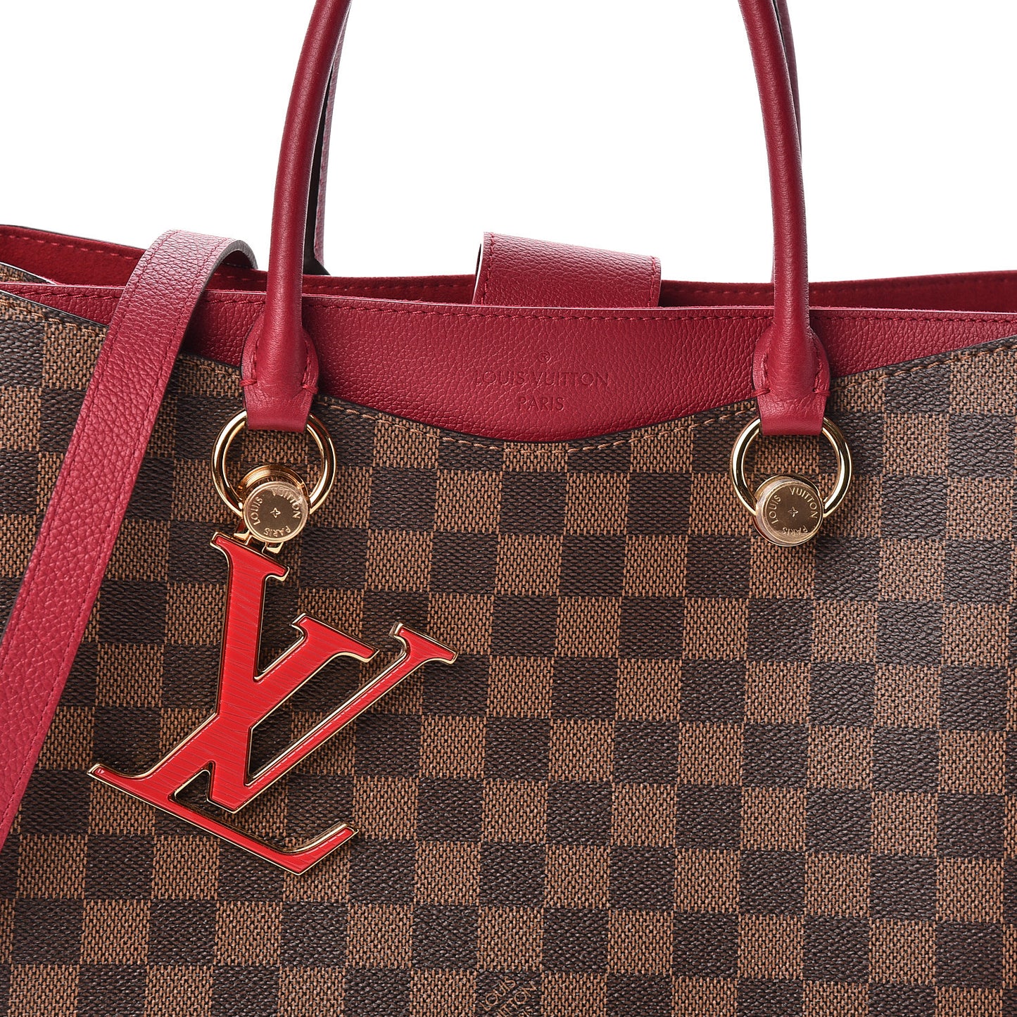 Damier Ebene LV Riverside Lie De Vin