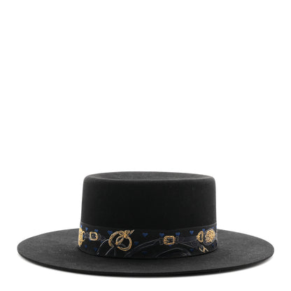 Hermes Rabbit Felt Dakota Love Hat 59 Black 2 of 16