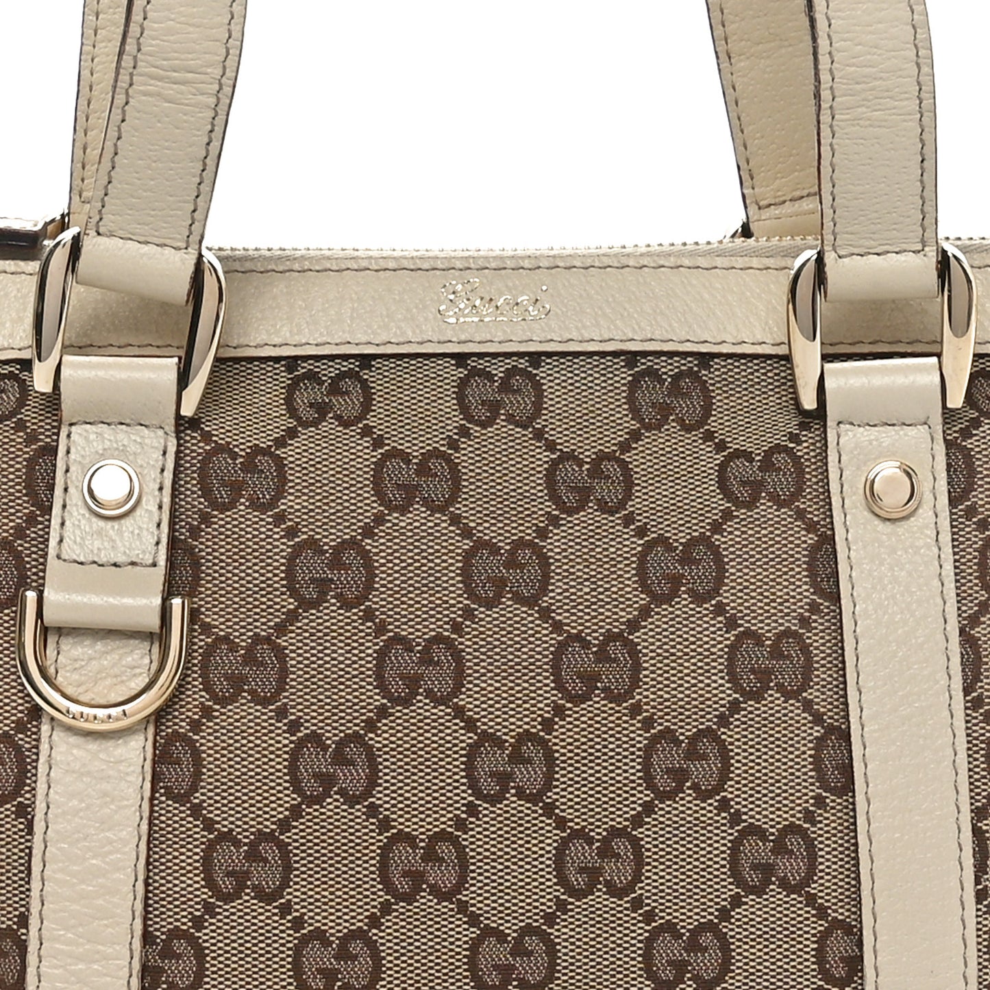 Monogram Small Abbey Tote Off White