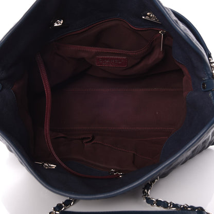 Chanel Caviar Quilted French Riviera Hobo Blue 6 of 8