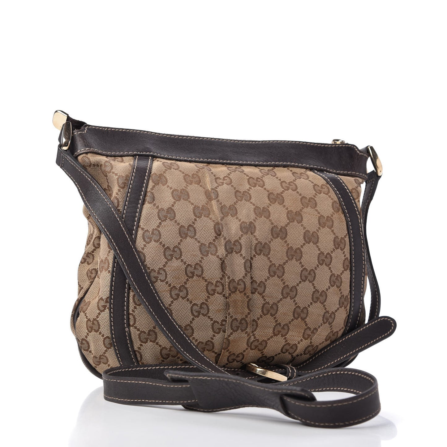 Monogram Small D Gold Ring Messenger Dark Brown