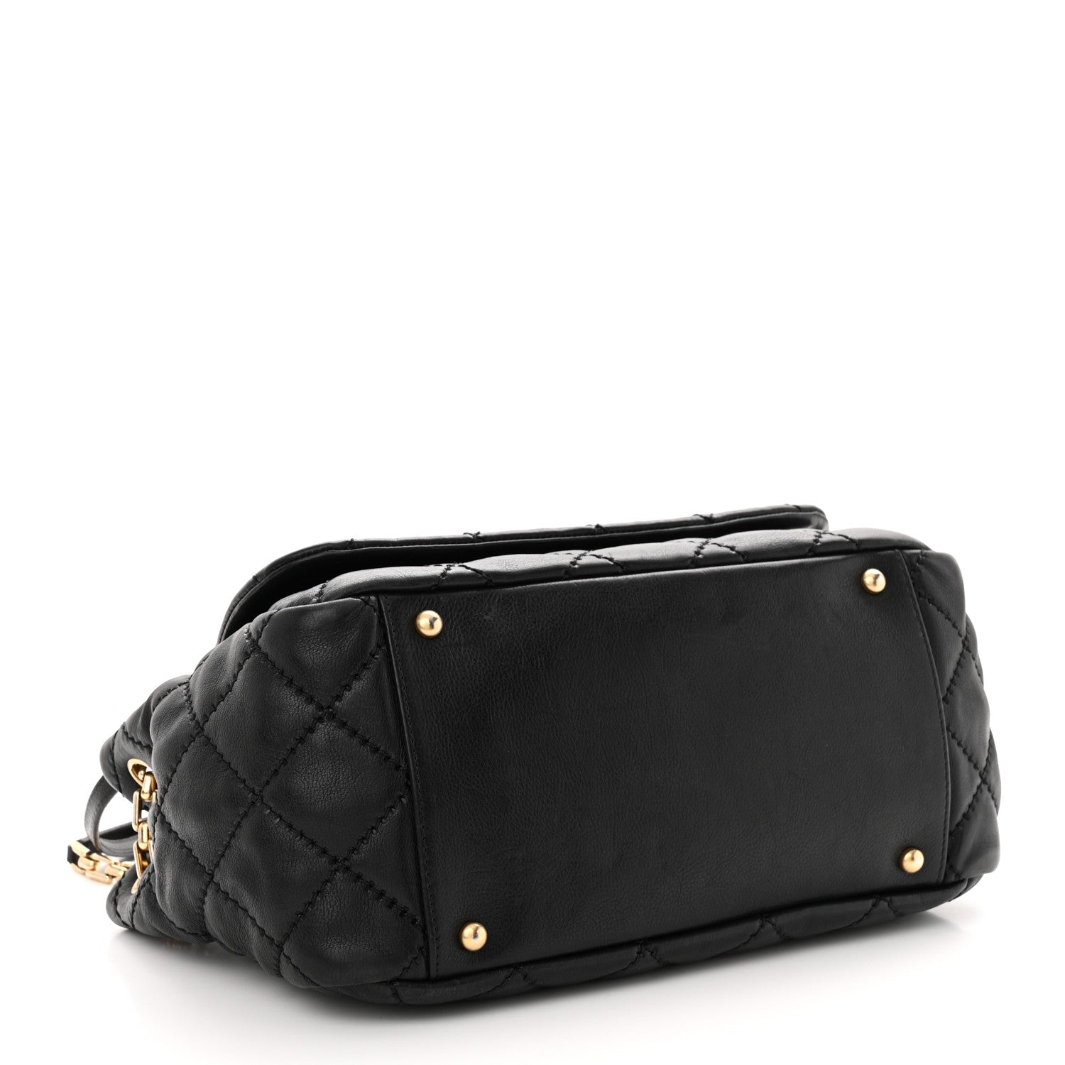 Chanel Calfskin Quilted Retro Chain Flap Black 4 of 18