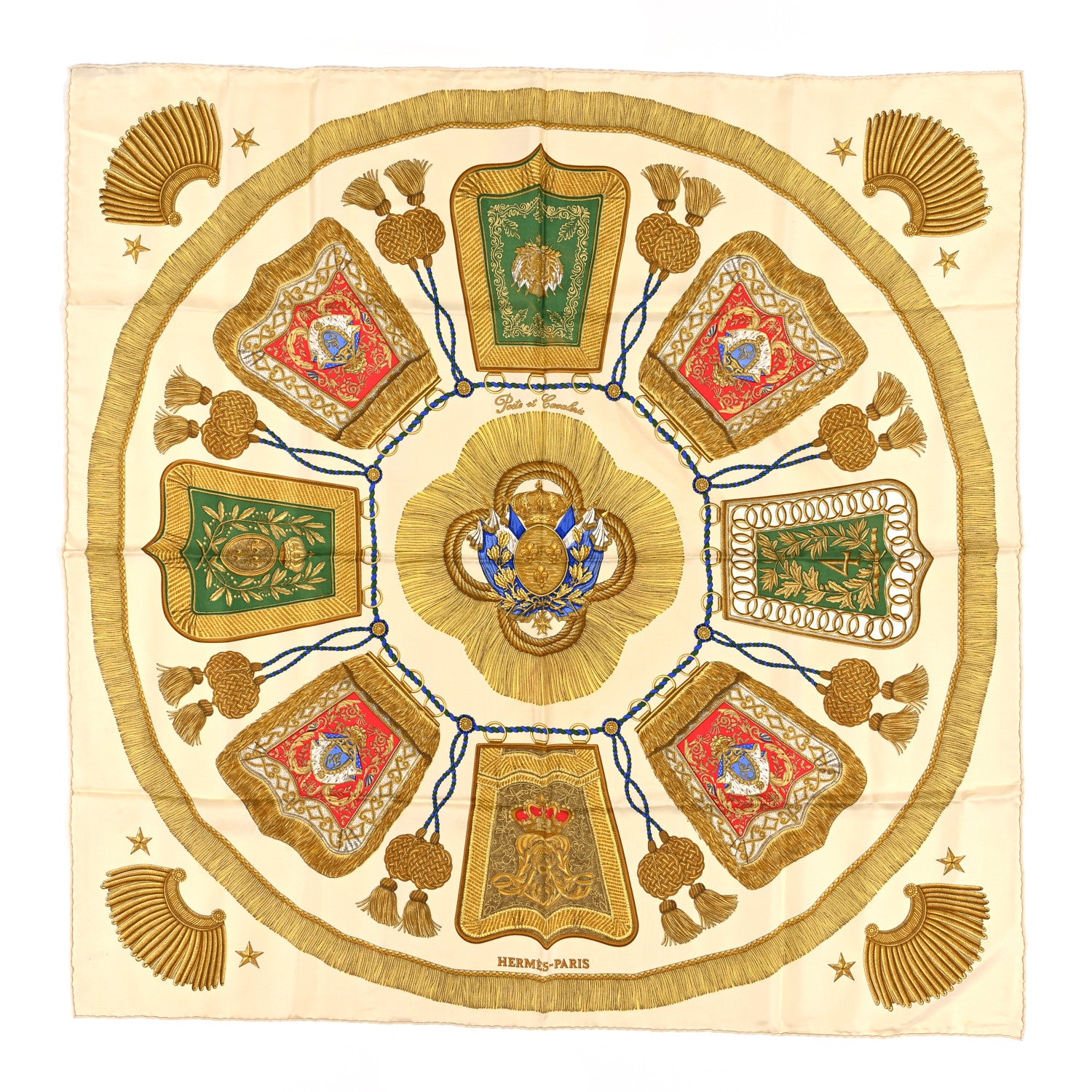 Hermes Silk Poste et Cavalerie Scarf 90 1 of 3
