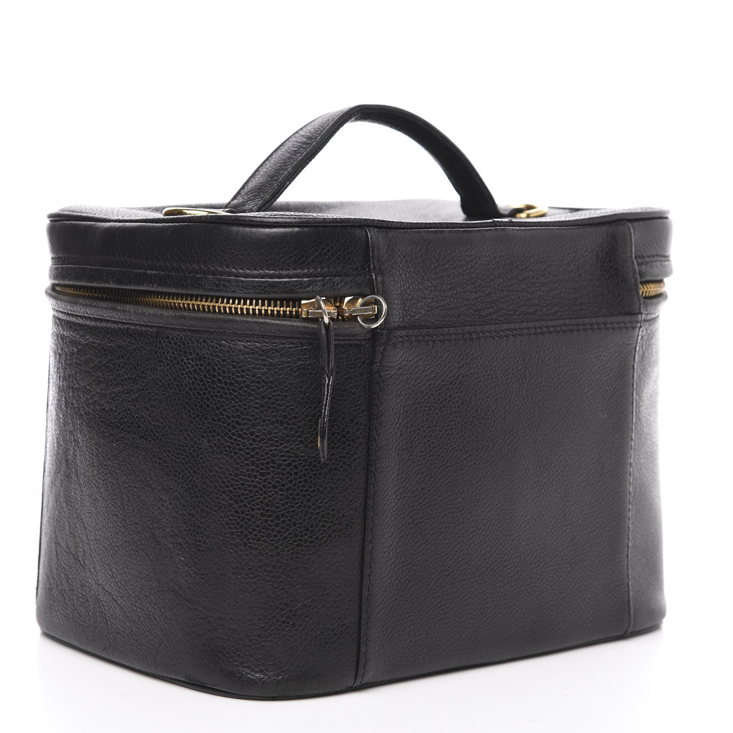 Chanel Caviar CC Vanity Train Case Black 3 of 18
