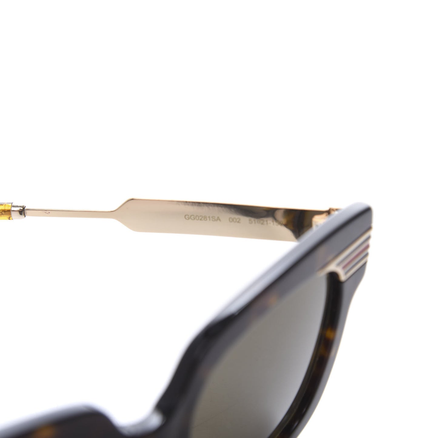 Acetate Square Frame Web GG0281SA Sunglasses Havana