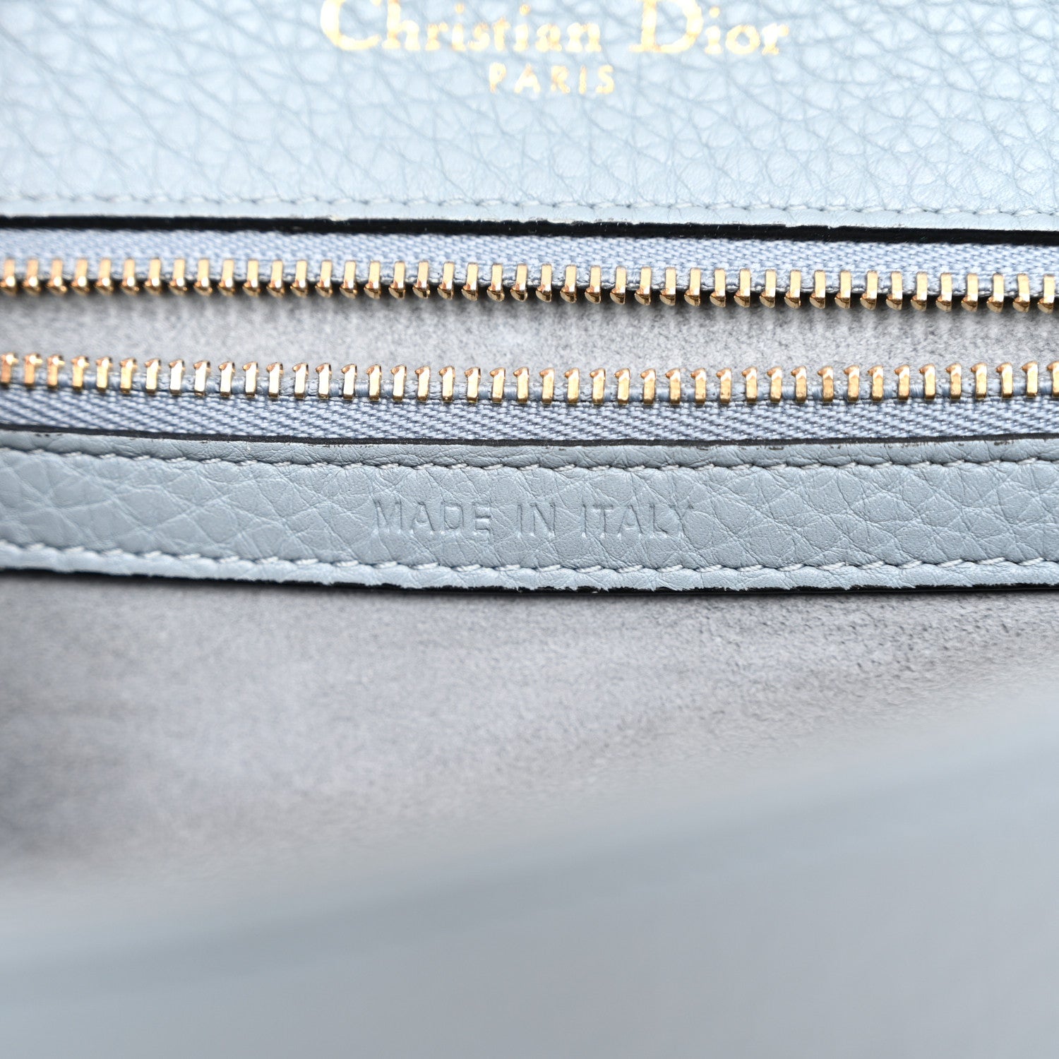 Christian Dior Grained Calfskin Small Diorama Flap Bag Denim 7 of 11