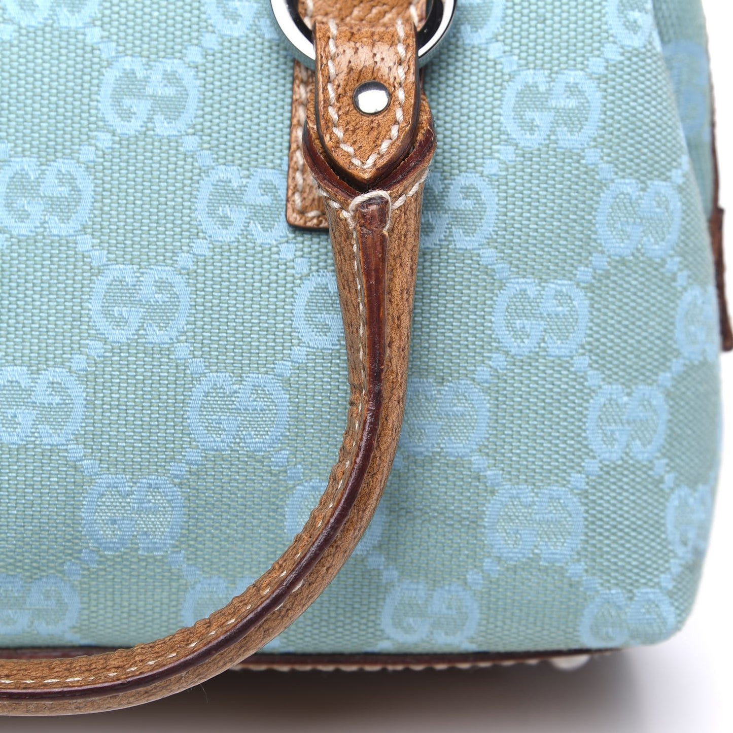 Monogram Mini Boston Handbag Blue