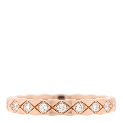 Chanel 18K Beige Gold Diamond Mini Coco Crush Ring 56 7.5 3 of 4