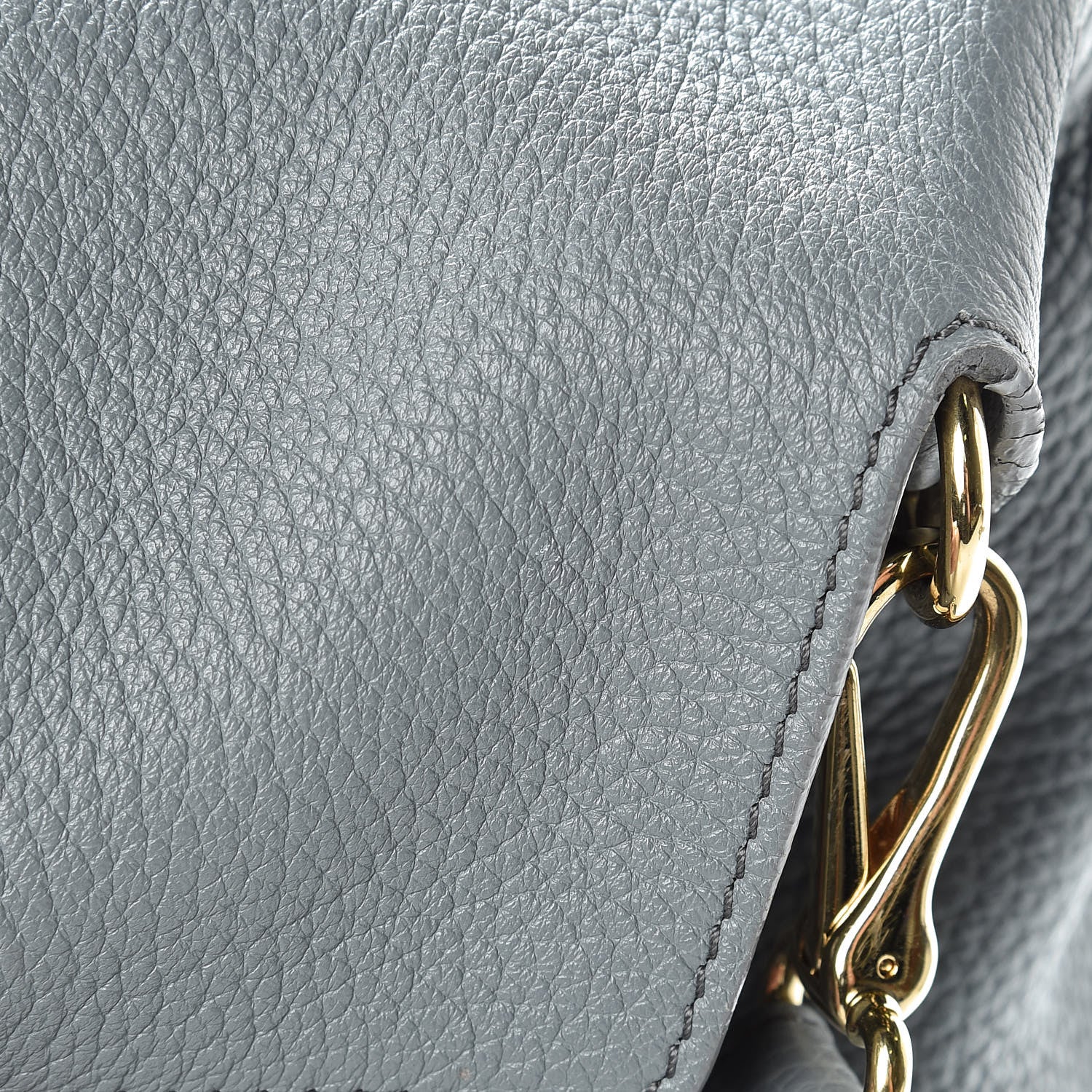 Burberry London Grainy Calfskin Medium Cale Hobo Storm Grey 18 of 18