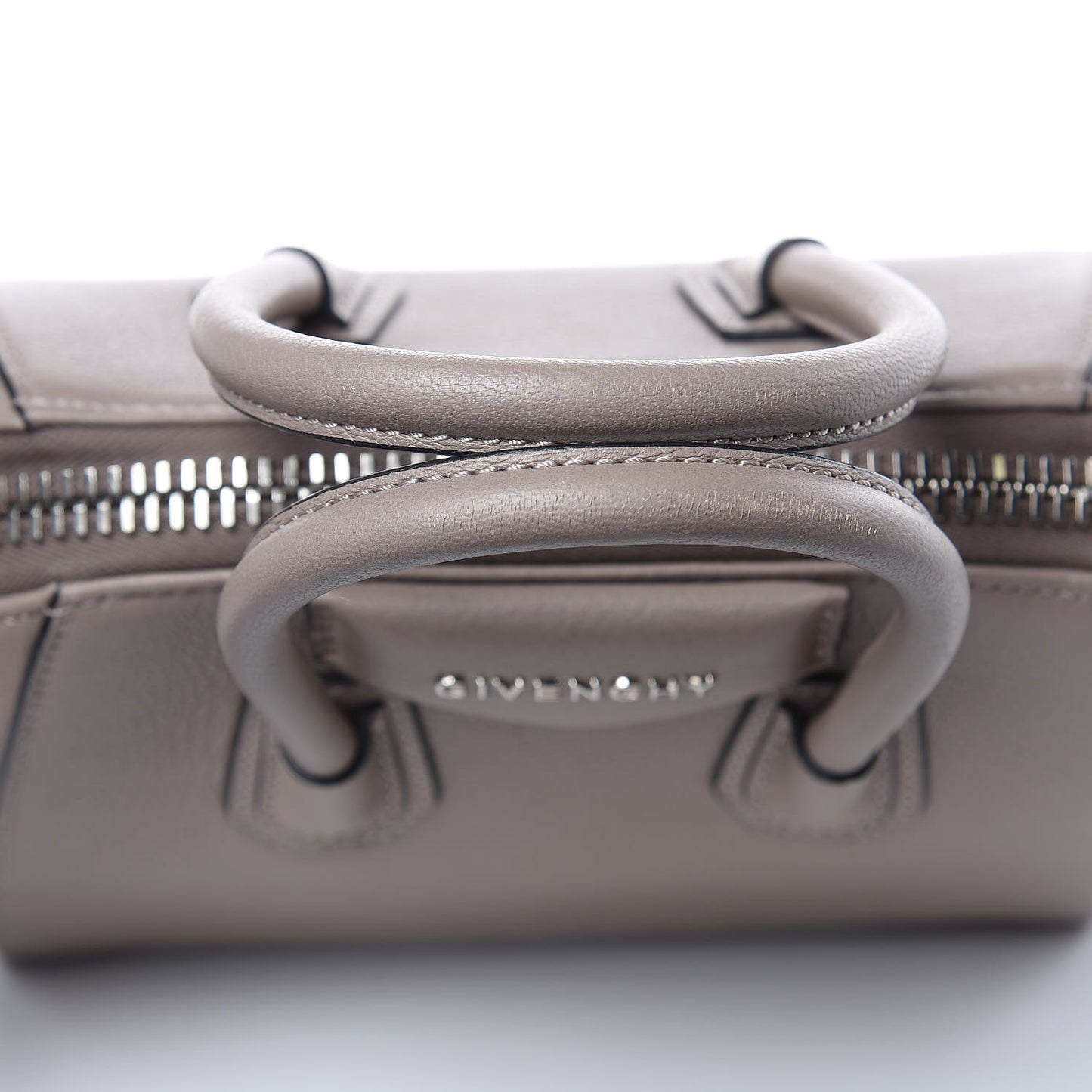 Calfskin Mini Antigona Storm Grey