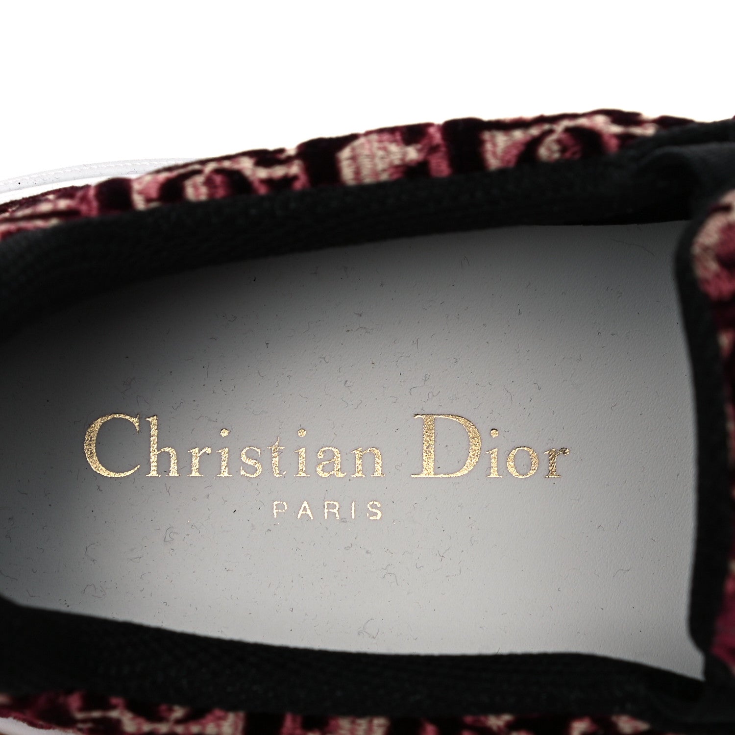 Christian Dior Velvet Oblique Womens Solar Slip On Sneakers 40.5 Scarlet 8 of 9