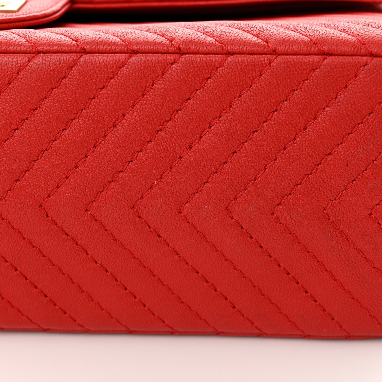 Sheepskin Chevron Quilted 2.55 Reissue 226 Flap Red