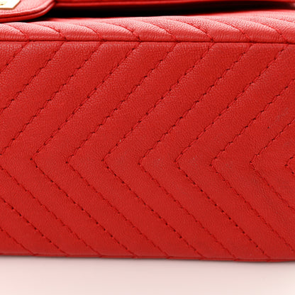 Chanel Sheepskin Chevron Quilted 2.55 Reissue 226 Flap Red 11 of 14