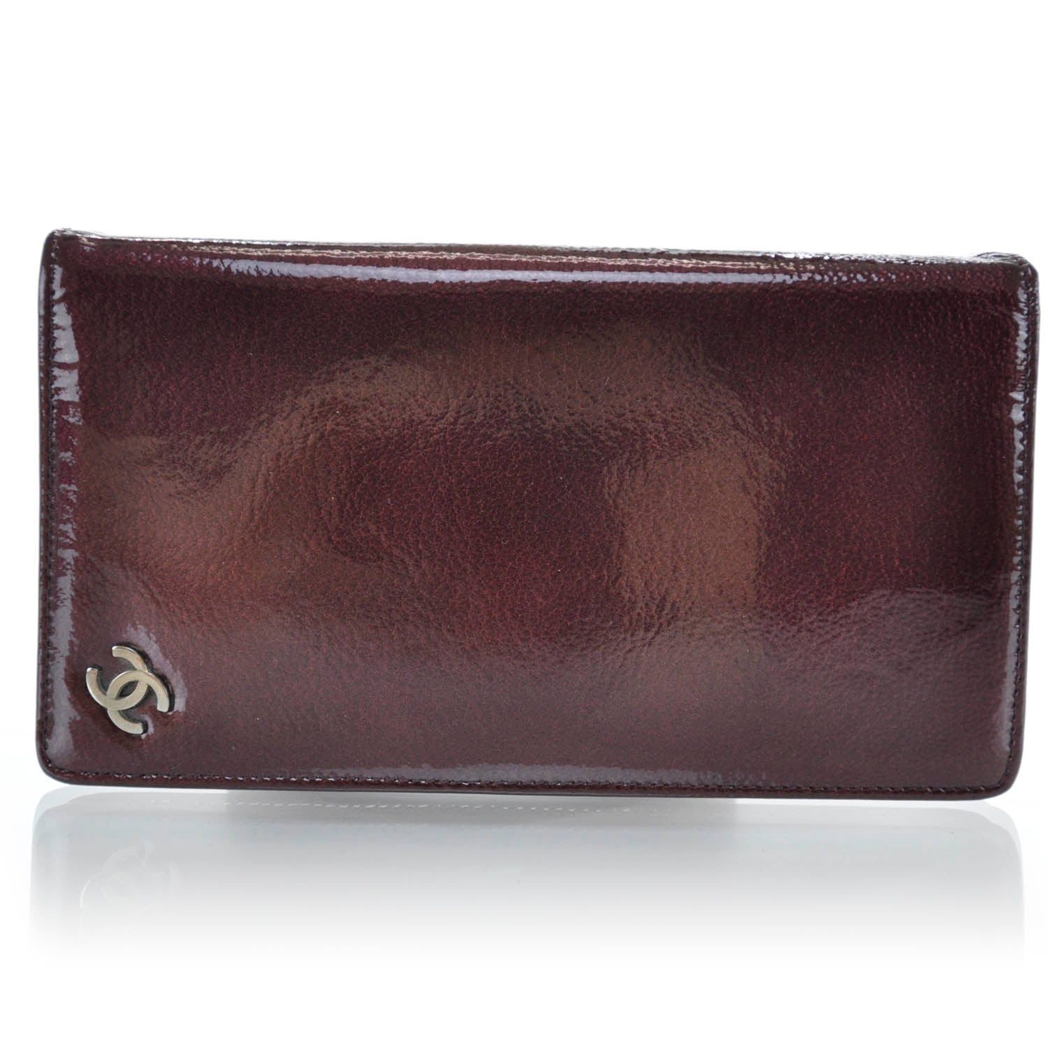 Chanel Patent Yen Wallet Purple 1 of 7