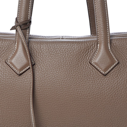 Hermes Taurillon Clemence Victoria II 35 Etoupe 9 of 14