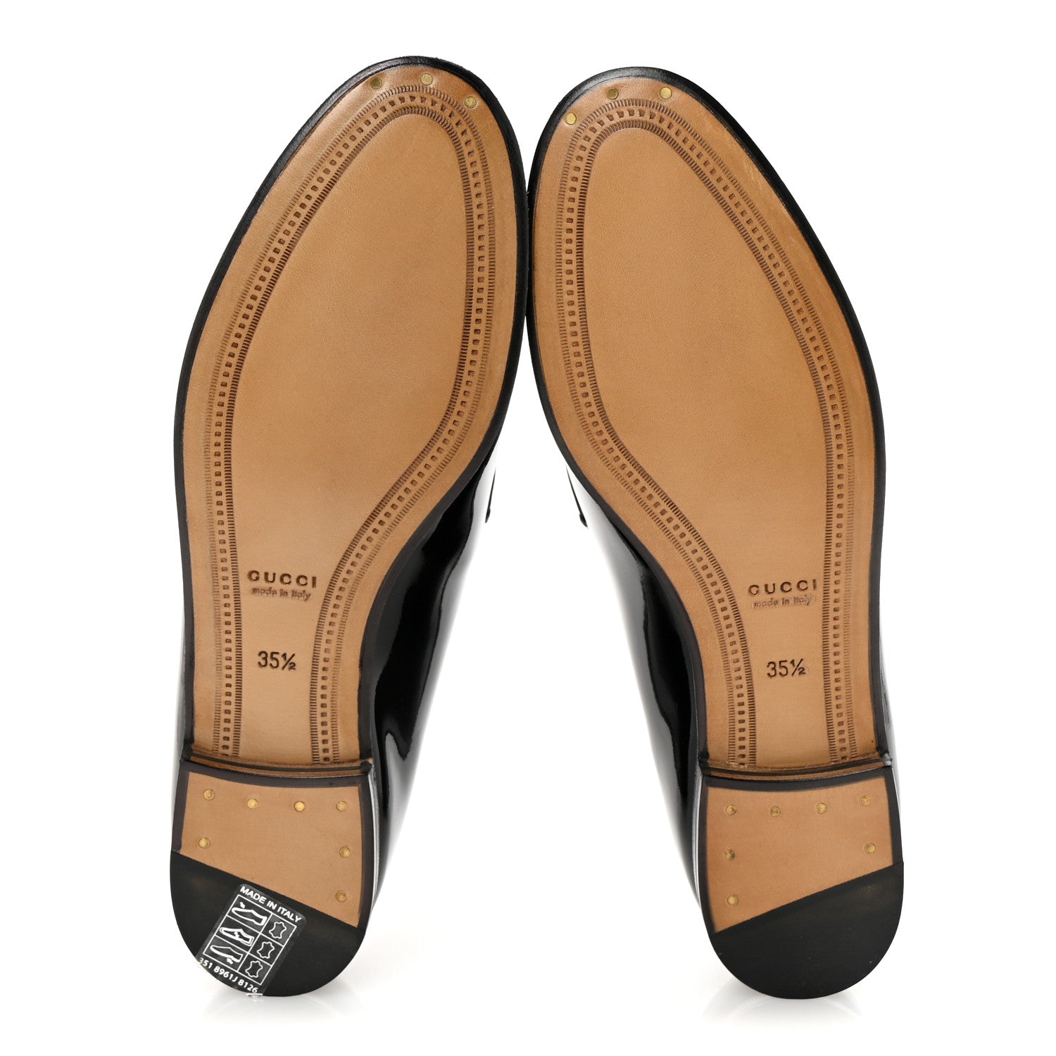 Gucci Patent Women's Jordaan Loafers  35.5 Black 6 of 10